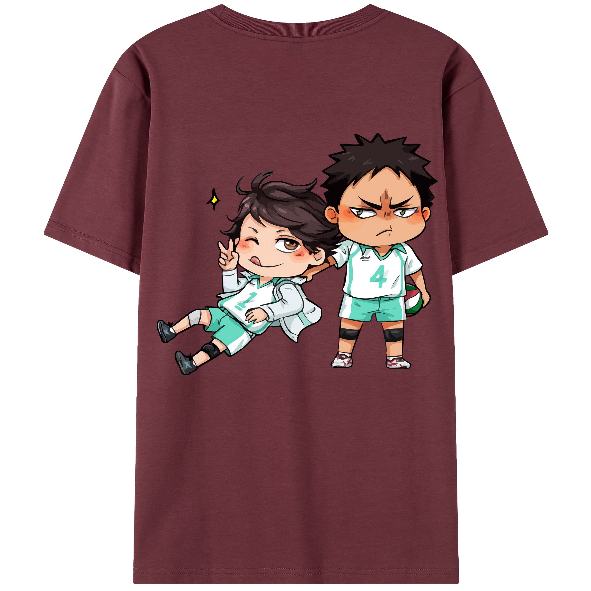 （画像用） ハイキュー!! Haikyu!! 綿100％半袖Tシャツ（背面プリント）